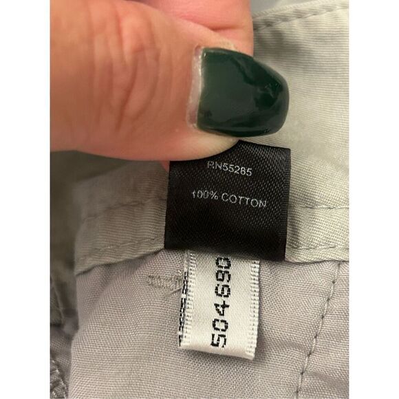 Express paperbag tie waist ankle chino size 8 gray - Picture 4 of 9